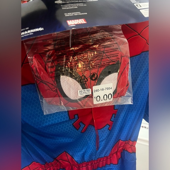 Marvel Spider-Man Kids Costume - Red and Blue with Black Accents - Picture 3 of 3
